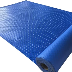 Custom Diamond Coin Pattern PVC Anti-Slip Flooring Mat for Factory