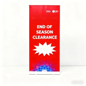 Custom Digital 100 x 200 cm Lightweight Portable Roll-Up Banner Thick Aluminum Alloy Wide Base Pull-Up Stand Tool-Free Assembly