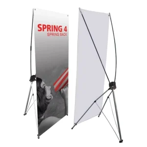 Custom Digital-Printed Roll-Up Banner Stand and X Banner