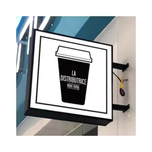 Custom Double-Sided Acrylic LED Advertising Light Box for Coffee Shops and Outdoor Use