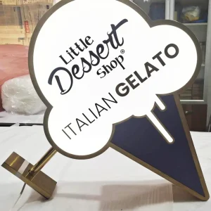Custom Double-Sided LED Blade Sign Light Box Illuminated Business Signage