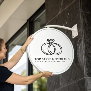 Custom Double-Sided Outdoor Light Box Sign for Shop Cafe or Restaurant