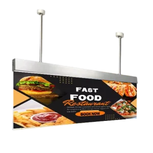 Custom Double-Sided Printed Round Outdoor LED Light Box for Coffee Shop