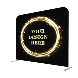 Custom Double-Sided Tension Fabric Pop-Up Display Stand Pillowcase Backdrop