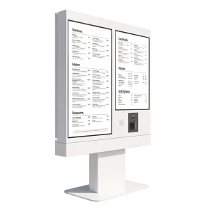 Custom Drive Thru Menu Board Outdoor LCD Ordering Display Two Way Audio Intercom OEM ODM Solution