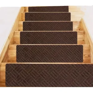 Custom Durable Woven Non-Slip Polyester Stair Mat