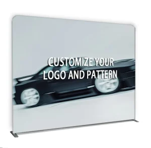 Custom Eco Friendly Tradeshow Tension Fabric Tube Display Backdrop Stand with Digital Printing and Custom Colors
