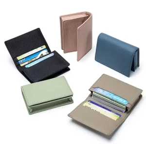 Custom Eco Leather Card Holder Credit Card Wallet for Men Coin Wallet Name Card Holder