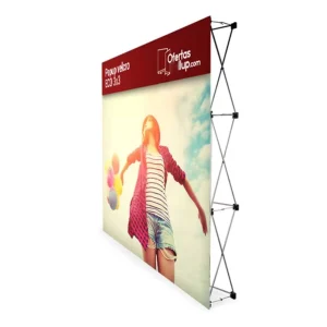 Custom Exhibition Tension Fabric Pop-Up Stand Display 20ft 10ft 8ft 3×4 Stretch Step-and-Repeat