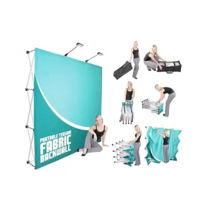 Custom Fabric Advertising Exhibition Backdrop Display Pop up Stand and Logo