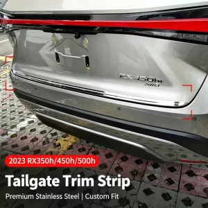 Custom Fit Stainless Steel Rear Trunk Anti Collision Trim RX350H RX300 RX450h Tailgate Bumper Protector Exterior Car for