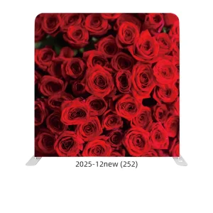 Custom Floral Wedding Photo Booth Backdrop Stretch Fabric Portable Aluminum Frame