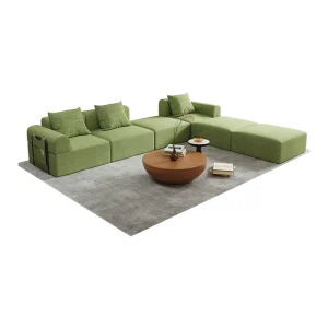 Custom Foam Modular Living Room Sofa for Sitting, Sleeping, and Leisure