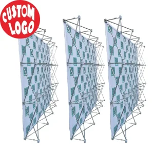Custom Foldable Fabric Pop-Up Display Stretch Fabric Pop-Up Wall