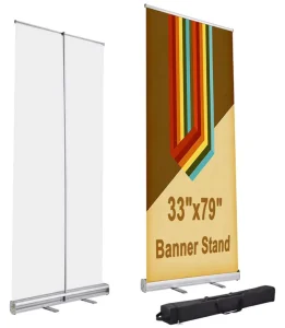 Custom Foldable Roll-Up Banner with Aluminum Frame Lightweight Portable for Trade Shows and Exhibitions