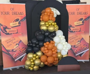 Custom Full-Color Retractable Roll-Up Banner with Portable Foldable Stand for Weddings and Events