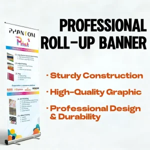 Custom Full-Size Digital Printing Roll-Up Banner with Stand