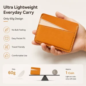 Custom Genuine Leather Business Card Wallet for Men Luxury Slim Ultra Thin Credit Card Holder Custom