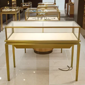 Custom Glass Counter Jewelry Display Cabinet for Retail Stores