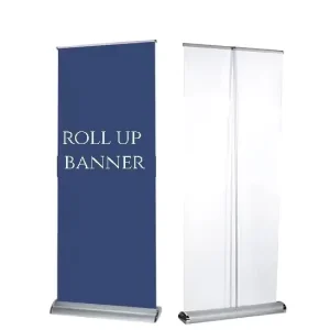 Custom Graphic Advertising Banner Wide Base Aluminum Retractable Roll Up Stand Portable Display for Outdoor Use
