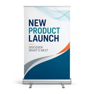 Custom HD-Printed Aluminum Portable Retractable Roll-Up Banner Stand