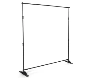 Custom Heavy-Duty 8 X 8 ft Adjustable Step-and-Repeat Display Backdrop Banner Stand for Photography Parties and Trade Shows