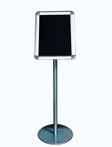 Custom Heavy Duty Floor Standing Poster Sign Holder with Adjustable Base