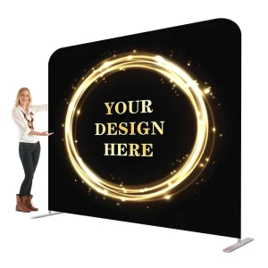 Custom Heavy Duty Pop up Display Tension Fabric Display Stand Exhibition Booth Promotional Pop up Banner