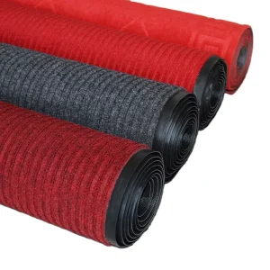 Custom Home Living Room and Exhibition Carpet Thick Stripe Carpet with Rubber Backing