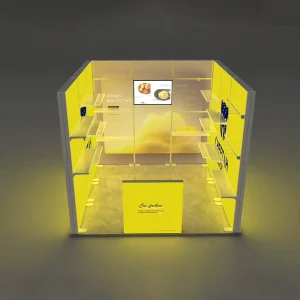 Custom Illuminated SEG Lightbox Exhibition Booth Portable Trade Show Display