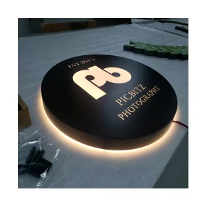 Custom Indoor and Outdoor Round LED Store Sign Light Box