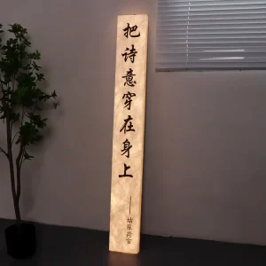 Custom Interior Wall Advertising Light Box with Paper Front for Restaurant or Cafe