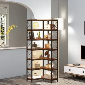 Custom Iron Modern Minimalist Corner Wall Living Room & Home Office Display Rack Shelf