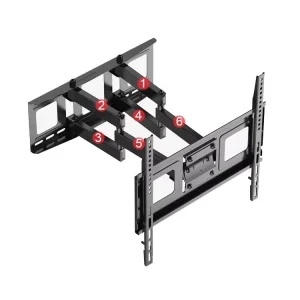 Custom LCD TV Wall Mount Bracket with Vertical Adjustment