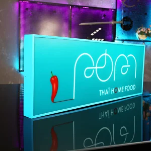 Custom LED Light Box with Hanging Option Waterproof Weatherproof Sign Board