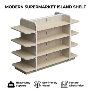 Custom LED Lighting Supermarket Shelf Heavy Duty Adjustable Layer Height Display Rack for Versatile Retail Storage