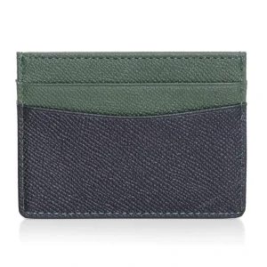 Custom Leather Cardholder RFID Blocking Credit Business Card Holder Minimalist Slim Card Wallet with Card Slots