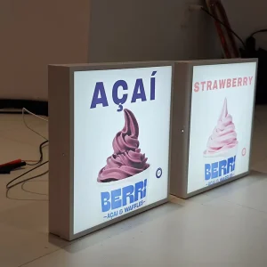 Custom Led Light Box Sign Coffee Shop Sign Outdoor Led Advertising Boards Advertising for Shop Business logo