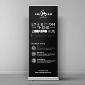 Custom Lightweight Portable Roll-Up Banner Stand UV-Resistant Waterproof Easy-Install