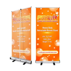 Custom Logo Aluminum Retractable Banner Stand for Trade Shows and Events