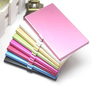 Custom Logo Metal Aluminum Business Card Holder