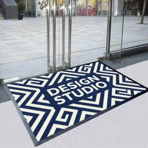 Custom Logo Nylon Printed Entrance Door Mat for High Traffic Businesses