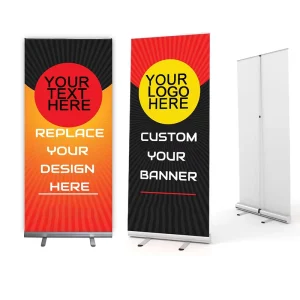 Custom Logo PVC Vinyl Printed Teardrop Roll Up Banner Stand