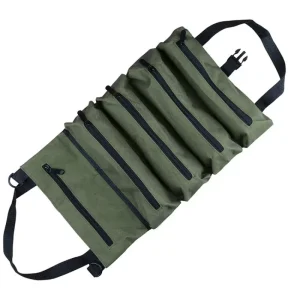 Custom Logo Portable Mechanic Canvas Tool Bag with Zipper Closure Waterproof Oxford Storage Case Travel Organizer