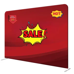 Custom Logo Print Tension Fabric Backdrop Stand Stretch Trade Show Event Display