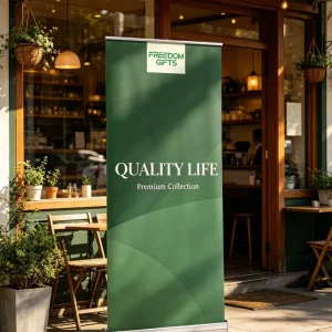 Custom Logo Retractable Roll up Banner Stand Display Banner Stand for Events and Advertising