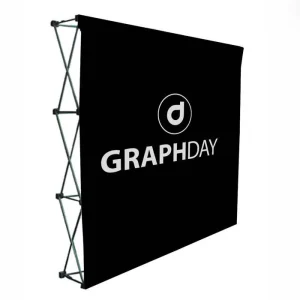 Custom Logo Tension Fabric Trade Show Wall Display Stand Backdrop
