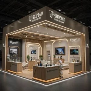 Custom MEGA Modern Fashion Pop Up Store Modular Assembly Exhibition Stand Booth for Art Show Event