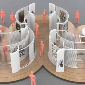 Custom MEGA Modern Fashion Pop Up Store Modular Assembly Exhibition Stand Booth for Event Expo