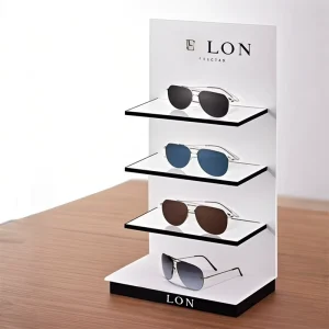 Custom-Made Multi-Tier Acrylic Eyewear Display Stand for Optical and Cosmetic Shops